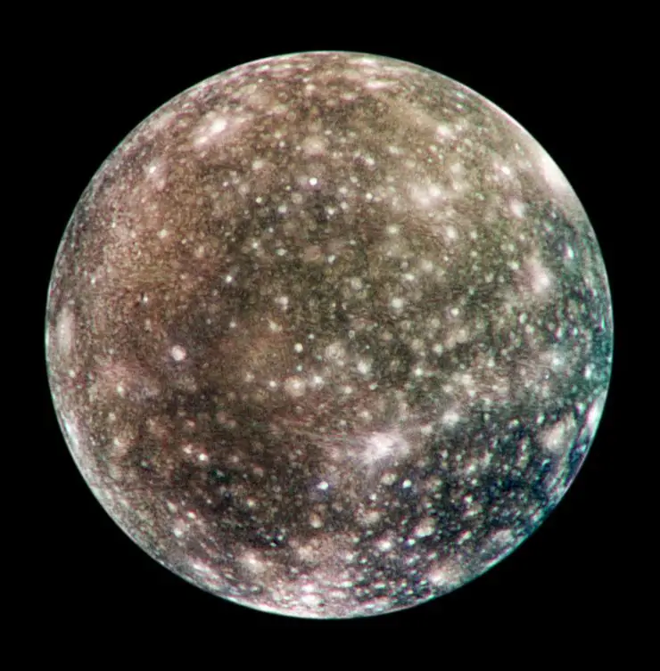 Galileo Uzay Aracı Tarafından Çekilen Callisto